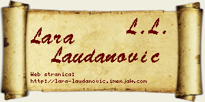 Lara Laudanović vizit kartica